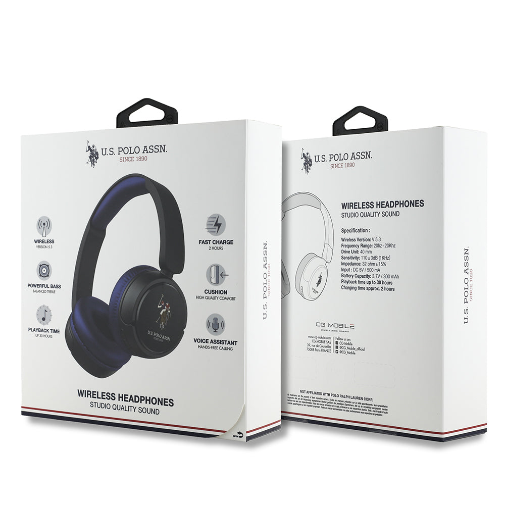 U.S Polo Assn. Orjinal Lisanslı Katlanabilir Ayarlanabilir Baskı Logolu Kulak Üstü Bluetooth Kulaklık v5.3 U.S Polo Assn. Orjinal Lisanslı Katlanabilir Ayarlanabilir Baskı Logolu Kulak Üstü Bluetooth Kulaklık v5.3
